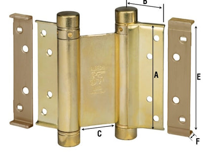 ALDEGHI ART. 101AO CERNIERA A MOLLA POMOLI CILINDRICI OTTONATA