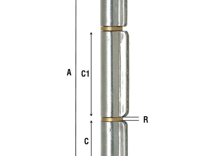 ALDEGHI ART.1229IN CERNIERA A SALDARE A 3 ALI INOX