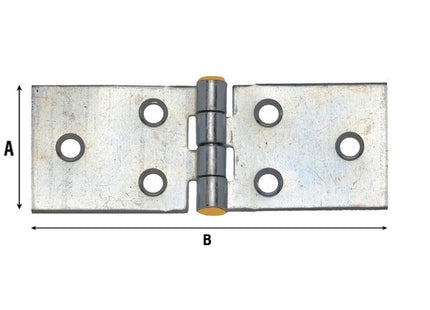 ALDEGHI ART. 122AZ-PO CERNIERA LUNGA ZINCATA PERNO OTTONE
