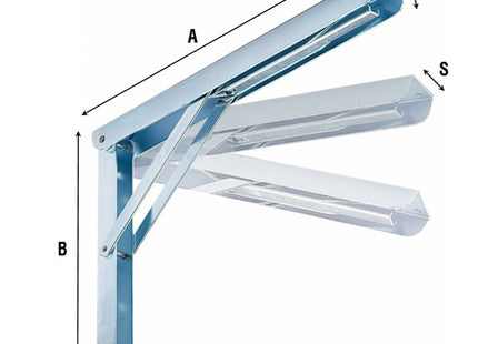 ALDEGHI REGGIMENSOLA A 3 POSIZIONI IN ACCIAIO ZINCATO ART.2534AZ