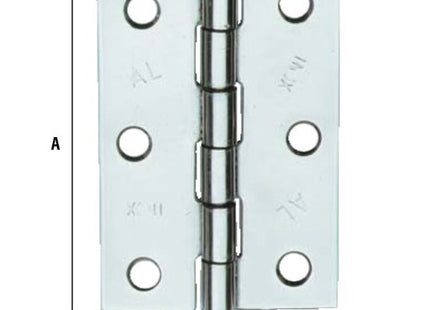 ALDEGHI ART. 838IN CERNIERA MEZZA LARGA PESANTE PERNO FISSO INOX