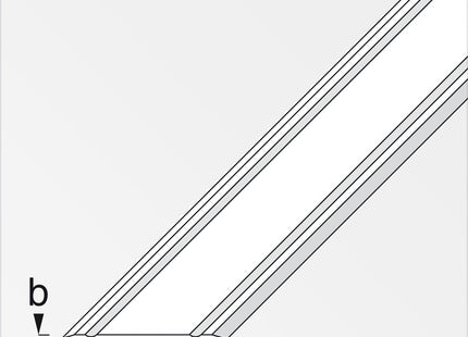 ALFER PROFILO RACCORDO EXTRAPIATTO ALLUMINIO ANODIZZATO MT.1