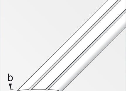 ALFER PROFILO RACCORDO PIATTO ALLUMINIO ANODIZZATO MT.1