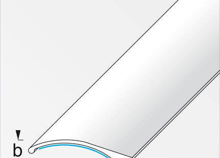 ALFER PROFILO DI COMPENSAZIONE AUTOADESIVO ALLUMINIO ANODIZZATO MT.1