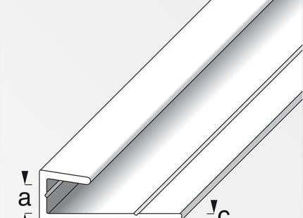 ALFER PROFILO PER CORNICI ALLUMINIO ANODIZZATO ARGENTO MM 5,1X25X1,3 MT1