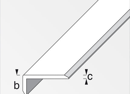 ALFER PROFILO PROTEZIONE BORDI ALLUMINIO ANODIZZATO ARGENTO MT.1