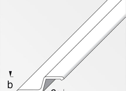 ALFER PROFILO PER MANIGLIE ALLUMINIO ANODIZZATO ARGENTO MM40X13X18 MT1