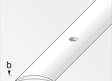 ALFER PROFILO DI RACCORDO ALLUMINIO ANODIZZATO ARGENTO MT.1