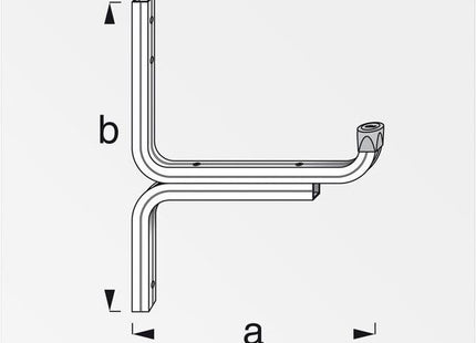 ALFER GANCIO PER PARETI ALLUMINIO NATURALE MM175 PORTATA MAX KG50