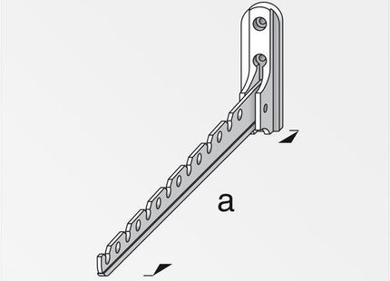 ALFER GANCIO APPENDIABITI ALLUMINIO BIANCO MM330 PORTATA MAX KG15