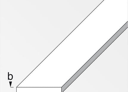 ALFER BARRA PIATTA ALLUMINIO ANODIZZATO EFFETTO INOX MT.1