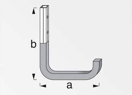 ALFER GANCIO PER PARETI ALLUMINIO GOMMATO ROSSO