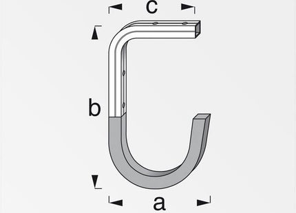ALFER GANCIO PER PARETE/SOFFITTO GOMMATO ROSSO MM110 PORTATA MAX KG35