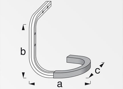 ALFER GANCIO PER BICICLETTE PER PARETE/SOFFITTO GOMMATO ROSSO MM150