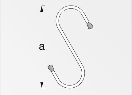 ALFER GANCIO AD ESSE ACCIAIO ZINCATO MM180 PORTATA MAX KG20