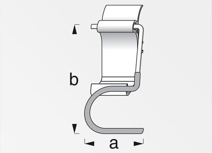 ALFER GANCIO PORTAUTENSILE COAXIS ALLUMINIO NATURALE MM 60 PORTATA KG10