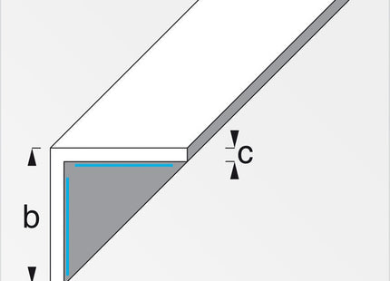 ALFER ANGOLARE LATI UGUALI AUTOADESIVO ALLUMINIO MT.1
