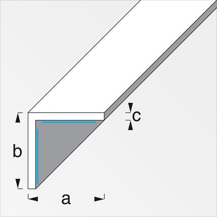 ALFER ANGOLARE LATI UGUALI ADESIVO PVC MT 1