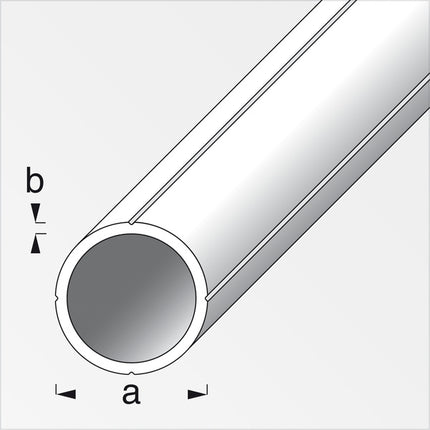 ALFER TUBO TONDO PVC BIANCO MT.1