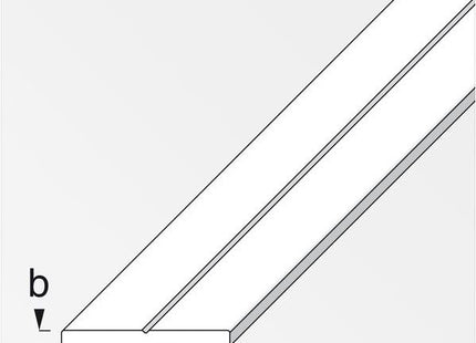 ALFER BARRA PIATTA PVC BIANCO MT.1