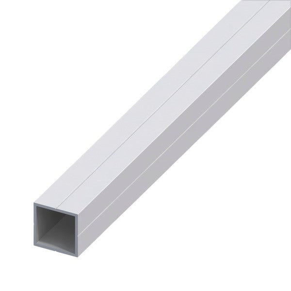 ALFER TUBO QUADRATO ALLUMINIO ANODIZZATO ARGENTO MM23,5X1,5 MT1