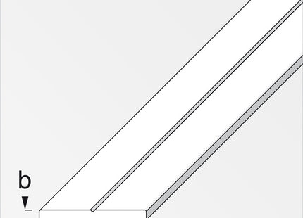 ALFER BARRA PIATTA ALLUMINIO NATURALE MT.1