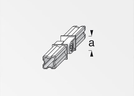 ALFER GIUNTURA SNODATA A 2 PERNI NERA MM23,5
