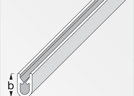 ALFER PROFILO PROTEZIONE BORDI PLASTICA NERO MT.2,5