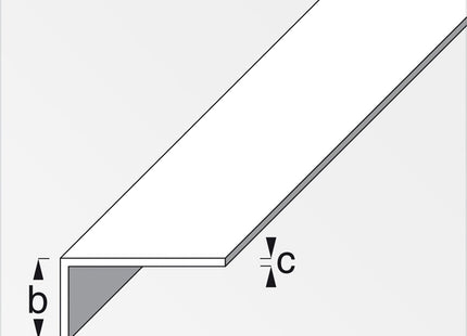 ALFER ANGOLARE LATI DISUGUALI ACCIAIO LAMINATO MM20X15X1,25 MT1
