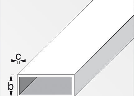 ALFER TUBO RETTANGOLARE ACCIAIO LAMINATO MT.1