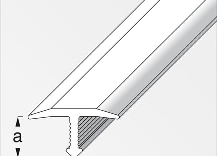 ALFER COPRIGIUNTO ALLUMINIO ANODIZZATO ARGENTO MM6x25 MT1
