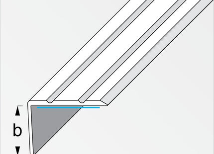 ALFER PROFILO DI CHIUSURA PER ANGOLI ALLUMINIO OTTONE MM25X8 MT1