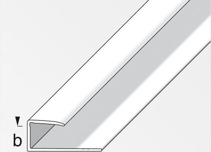 ALFER PROFILO PER BORDI ALLUMINIO ANODIZZATO ARGENTO MM15X9 MT2