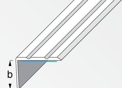 ALFER PROFILO ANGOLARE DI CHIUSURA ADESIVO ALLUMINIO ARGENTO MM25X 8 MT2
