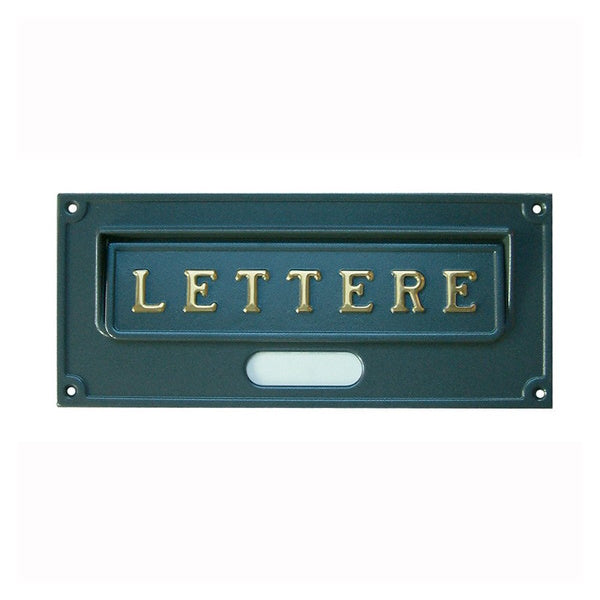 ALUBOX PLACCA BUCALETTERE ANTICA OTTONE A6 GRIGIA