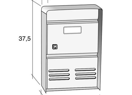 ALUBOX CASSETTA POSTALE MOD. DUBLO EVO INOX