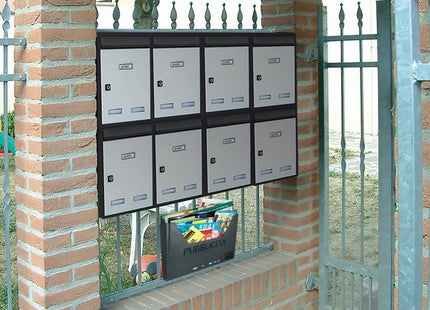 ALUBOX CASSETTA PER PUBBLICITA' MOD. CAROSELLO COLORE GRIGIO