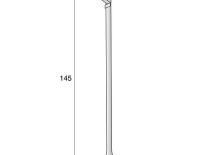 ALUBOX PALO PER CASSETTA POSTALE "USA MAIL" TOPOLINO NERO
