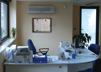 ALUBOX BACHECA PORTA AVVISI PER 2 FOGLI A4 BRONZO