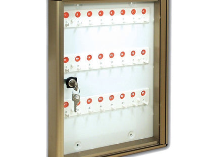 ALUBOX BACHECA CON 24 GANCI PER CHIAVI BRONZO