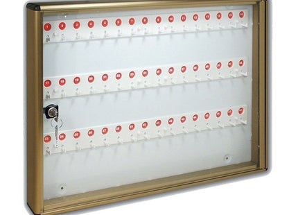 ALUBOX BACHECA CON 48 GANCI PER CHIAVI BRONZO