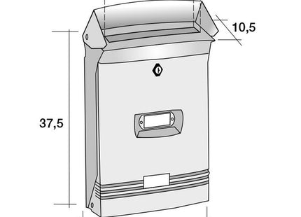 ALUBOX CASSETTA POSTALE MOD. IBIZA COLORE VERDE