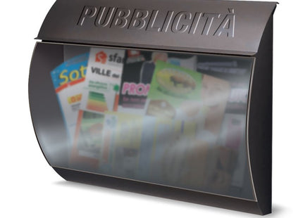ALUBOX CASSETTA PER PUBBLICITA' MOD. BUSTA COLORE GRIGIO