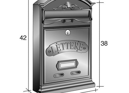 ALUBOX CASSETTA POSTALE MOD. LETTERE COLORE VERDE