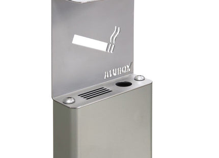 ALUBOX POSACENERE AUTOPORTANTE A COLONNA DA ESTERNO RAL9006