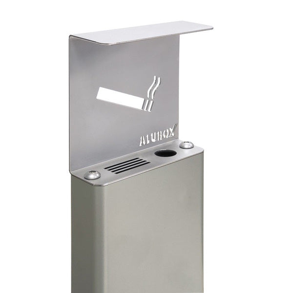 ALUBOX POSACENERE AUTOPORTANTE A COLONNA DA ESTERNO RAL9006