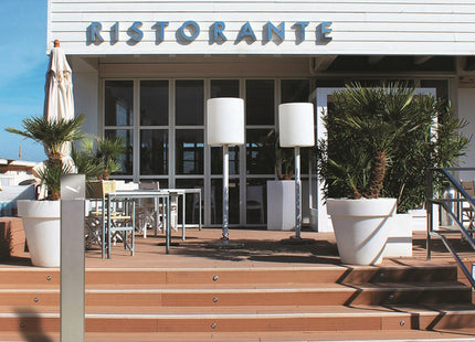 ALUBOX POSACENERE AUTOPORTANTE A COLONNA DA ESTERNO RAL9006