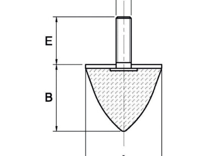 ANTIVIBRANTE IN GOMMA CONICO