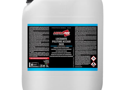 AMBRO-SOL LUCIDANTE PULITORE ACCIAIO INOX TANICA DA LT5