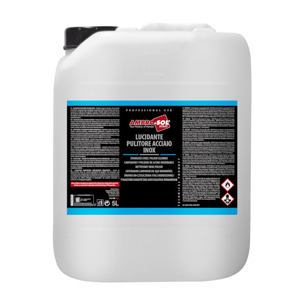 AMBRO-SOL LUCIDANTE PULITORE ACCIAIO INOX TANICA DA LT5